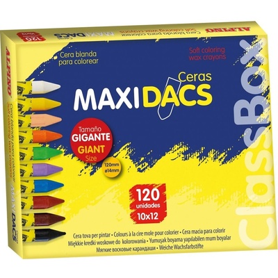 MaxiDacs Alpino voskovky rôzne farby 120 ks