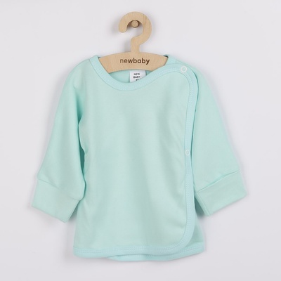 New Baby Dojčenská košieľka s bočným zapínaním tyrkysová