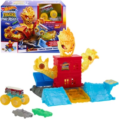 Hot Wheels Monster Trucks Arena Smashers závodní dráha Ohnivá věž