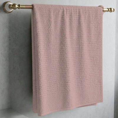 Knitva osuška vlnky 70 x 140 cm starorůžová