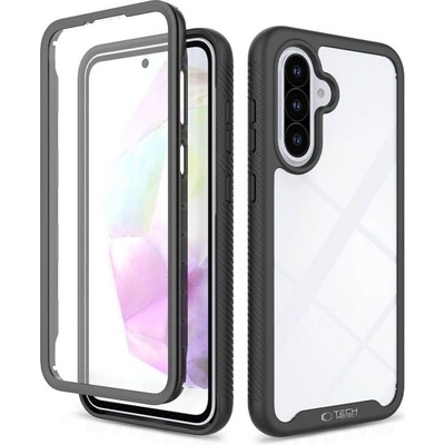 Tech-Protect Цялостен Калъф за Samsung A36, Tech-Protect Defense 360 Case, Черен (5906302362257)