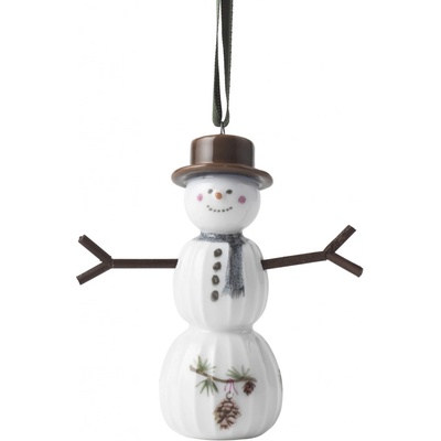 KÄHLER Vánoční ozdoba Hammershøi Christmas Snowman 9,5 cm