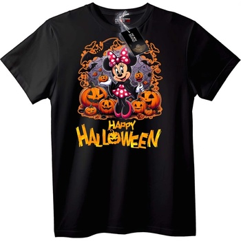 NOONEBRAND Тениска Minnie Mouse Весели Halloween - XL, Black