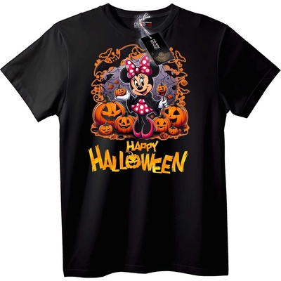 NOONEBRAND Тениска Minnie Mouse Весели Halloween - XL, Black