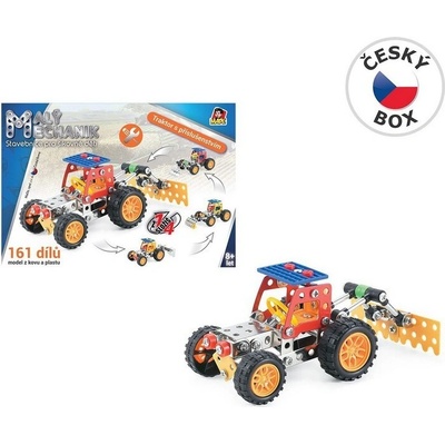 MaDe Malý mechanik traktor s príslušenstvom 4v1 161 ks