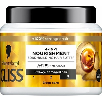 Schwarzkopf Gliss Oil Nutritive intenzívne vyyživujúca maska pre poškodené vlasy 400 ml