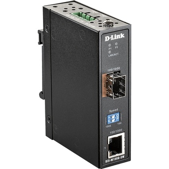 D-Link ИНДУСТРИАЛЕН МЕДИЕН КОНВЕРТОР sfp sfp - 1g ethernet dis-m100g-sw (dis-m100g-sw)