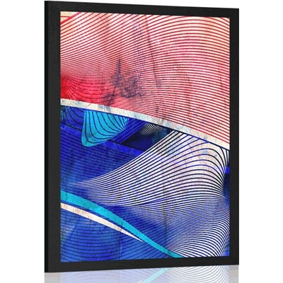 Plakát abstrakce tvarů - 30x45 no frame