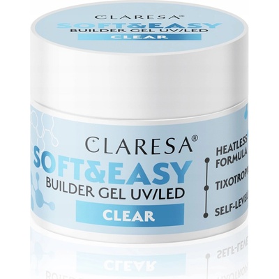 Claresa Soft easy Builder stavební gel clear 12 g