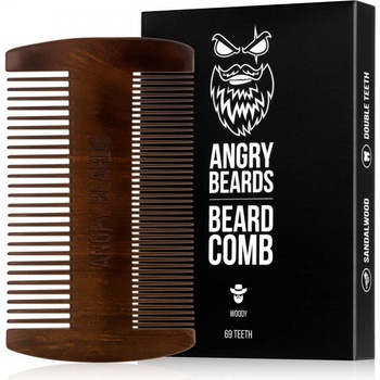 Angry Beards drevený hrebeň na bradu
