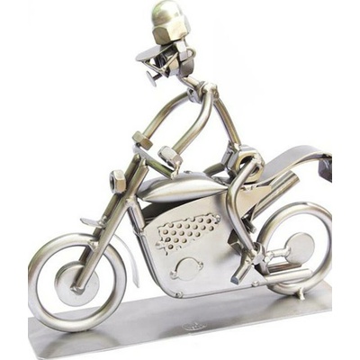 Kovová figurka Motorka 19 cm
