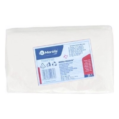 Merida sáčky LDPE 25µm 35l 50ks bílé