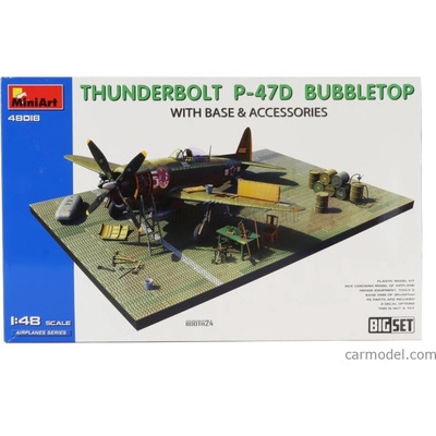 Dragon Miniart wings P-47d-30 Thunderbolt Bubbletop Airplane Military With Base & Accessories 1942 / 1:48
