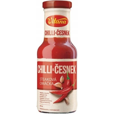 Vitana Chilli a česnek Omáčka , steaková omáčka 250 ml