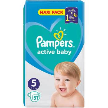Image 1 of Pampers Active Baby 5 VPP 51 броя