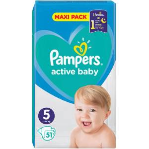 Pampers Active Baby 5 VPP 51 броя