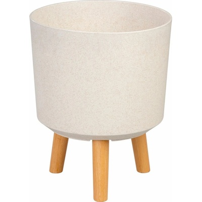 Strend Pro Garden Květináč, White Weath Finish, 24,5x24,5x31 cm