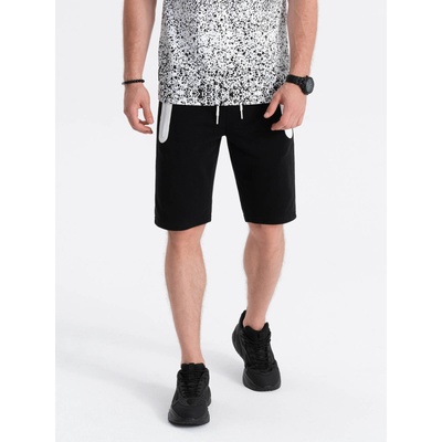 Ombre Clothing Мъжки спортни шорти - черни V3 W239 Ombre Clothing Ombre Clothing | Cheren | МЪЖЕ | XXL