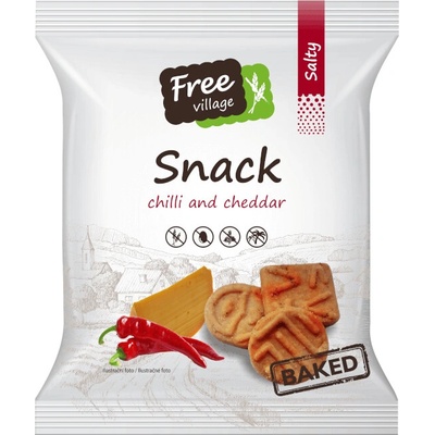 Free village Snack chilli a čedar 100 g