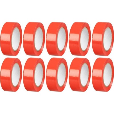 Strend Pro Páska izolačná lepiaca max. 80°C 600V 19 mm x 10 m červená 10 ks