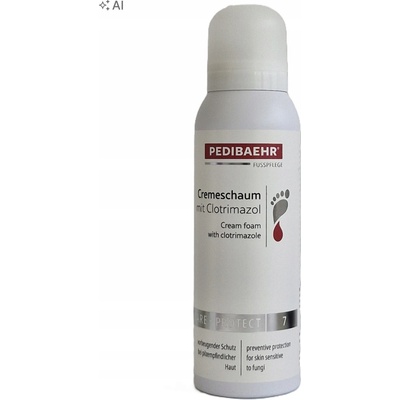 PEDIBAEHR Krémová pěna s klotrimazolem a s ureou (10%)) 125 ml
