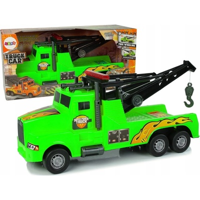Lean Toys Auto odtahový vůz Silniční asistence Zelené lano 1:10