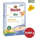 Detské kaše Holle Bio mliečna banánová 3 x 250 g