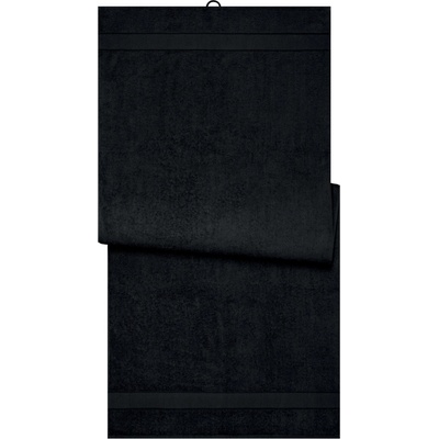 Myrtle beach Bavlněná osuška MB444 Black 70 x 180 cm