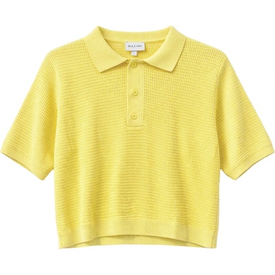 MAZINE Дамски пуловер Mazine Women's Knit Polo Jumper - Pastel Yellow (117-3739-0212)