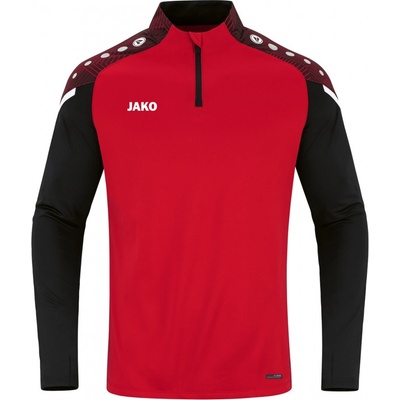 Jako Performance mikina krátký zip červená