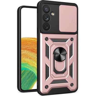 HQWear Кейс с протектор за камера HQWear Hybrid Armor Camshield за Samsung Galaxy A14, розов (9145576272855)