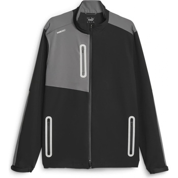 PUMA Яке Puma Men's Nordic Moisture-Wicking Weather-Resistant Performance Golf Jacket - Blk/Slatesky