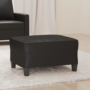 vidaXL Табуретка, черна, 70x55x41 см, изкуствена кожа (349355)