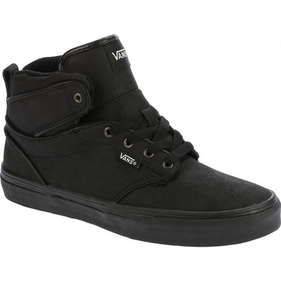 Vans ATWOOD HI kids H17 LEATHER Black/Black