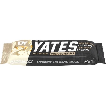 Dorian Yates Nutrition Yates Whey Protein Bar | No Sugar [60 грама] Бял шоколад с фъстъци