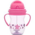 Lorelli Чаша с дръжки и сламка Lorelli - Baby Care, Pink & Purple (10230600005)