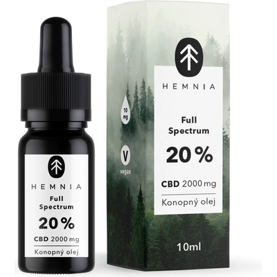 Hemnia Full Spectrum CBD Konopný olej 20% 2000 mg 10 ml
