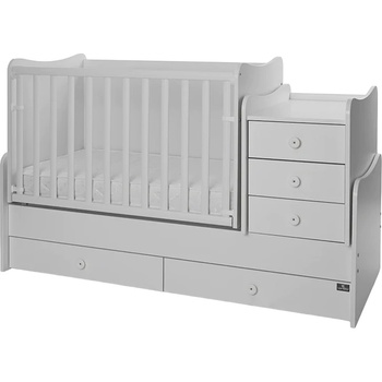 Lorelli Легло Lorelli - Maxi Plus, 3Box, 70 х 160 cm, бяло (10150580024P)