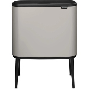 Brabantia Кош за боклук Brabantia Bo Touch 1010454, 3x11 л, Плавно и безшумно отваряне, Голям отвор, Сив (1010454)