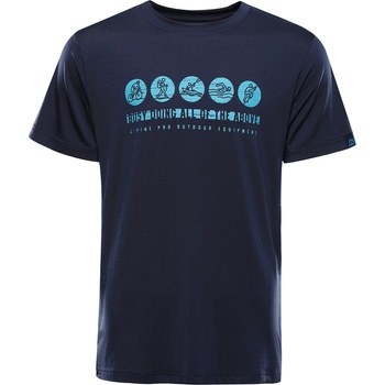 ALPINE PRO Мъжка функционална тениска с антибактериална обработка ALPINE PRO LYOR лунна океан ALPINE PRO | Sin | МЪЖЕ | XS