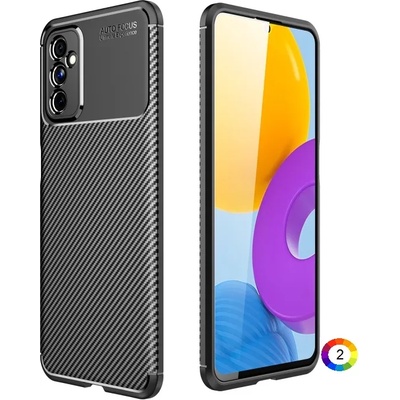 Samsung Galaxy M52 5G Удароустойчив Carbon Fiber Калъф и Протектор