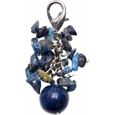 Nefertitis Lapis lazuli hrozen přívěsek s velkým korálkem NF18739