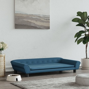 vidaXL Кучешко легло, синьо, 100x50x21 см, кадифе (172005)