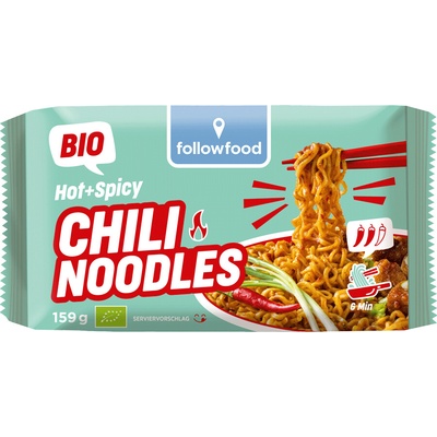 Followfood Chilli nudle bio 195 g