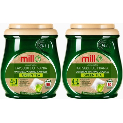 Ecomill prací kapsle Zelený čaj 2 x 50 PD