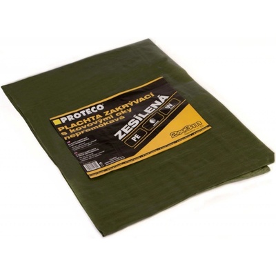 Proteco Zesílená nepromokavá plachta s oky 3 x 5 m 100 g/m²