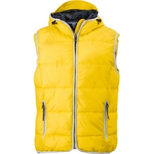 James & Nicholson pánská vesta "Maritim" JN 1076 Sun yellow white
