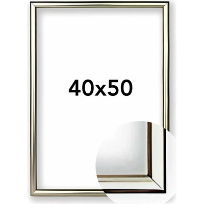 Fotorámeček BF Rozměr: 40 x 50 cm, Barva: Šampaň, Typ zasklení: Plexi