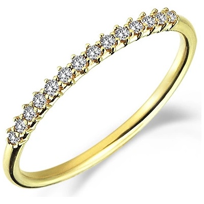 Lillian Vassago zlatý prsten se zirkony LLV98 GR075Y