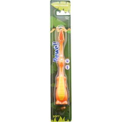 Rewell Jungle+Dinosaur detská zubná kefka soft 1 ks
